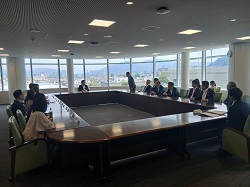 岐阜西ロータリークラブ会長 横山俊明氏ほか及び韓国・天安ロータリークラブ青少年派遣団と面談