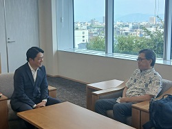 朝日大学学長 大友克之氏と面談