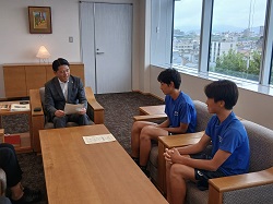 フレンズバレーボールクラブ所属の市内中学生が湘南藤沢カップJVA第16回全日本ビーチバレーボールU15選手権大会4人制及びHEKINANマンモスカップ JVA第5回全日本ビーチバレーボールU15選手権大会出場を報告