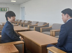 岐阜市議会議長　和田直也氏と面談