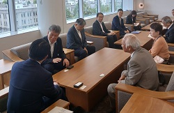 総務省中部管区行政評価局長 野村政樹氏が着任のあいさつ