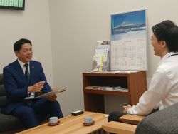 岐阜県健康福祉部長 中西浩之氏と面談