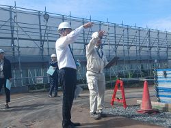 岐阜羽島衛生施設組合管理者として、羽島市長 松井聡氏ほかとともに岐阜羽島衛生施設組合ごみ処理施設建設工事現場を視察（羽島市）