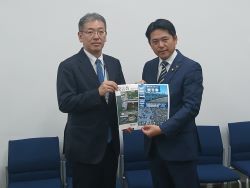 国道21号岐阜市内立体事業及び境川改修事業の推進のため、財務省主計局総務課長 菅野裕人氏に提言及び意見交換（東京）