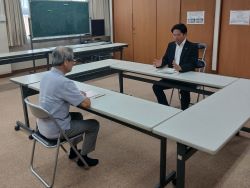 明徳自治会連合会長 北島良介氏と面談