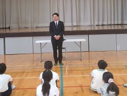 岐阜市立華陽小学校を視察（同所）