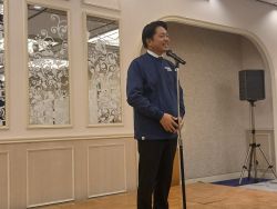 岐阜市民生委員・児童委員協議会地区会長懇親会に出席し、あいさつ