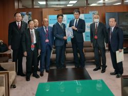 岐阜治水会会長として、国土交通省技監 廣瀬昌由氏に提言及び意見交換