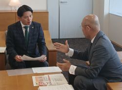 岐阜県警察本部生活安全部長 横林公弘氏と面談