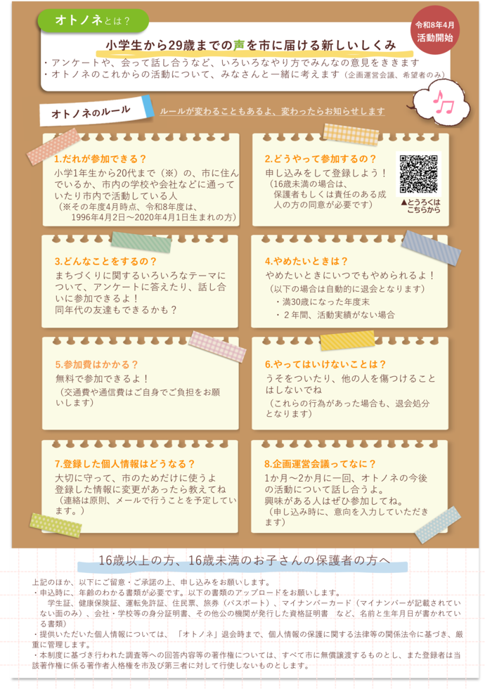 オトノネチラシ裏