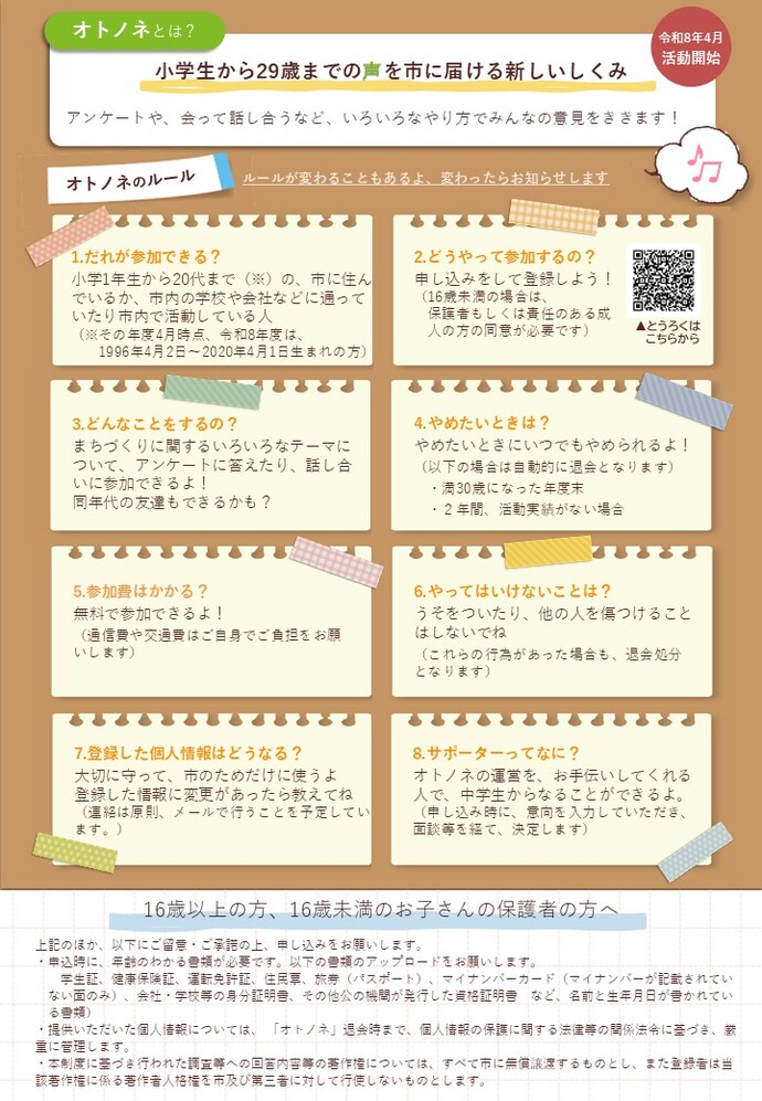 オトノネチラシ裏