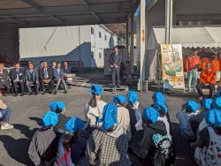 岐阜市北長森農政推進委員会主催の感謝祭に出席し、あいさつ（JAぎふ北長森支店）