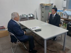 芥見自治会連合会長 桒原俊朗氏と面談