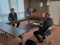 長森北自治会連合会長 平工佐富氏と面談