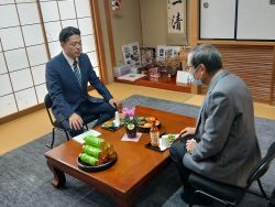 常磐自治会連合会長 棚橋一雄氏と面談