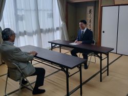 芥見東自治会連合会長 山田正行氏と面談