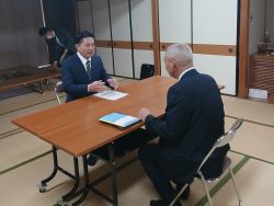 芥見南自治会連合会長 木村利一氏と面談