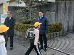 岐阜市立岩野田北小学校を視察