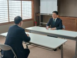 島自治会連合会長 森弘安氏と面談