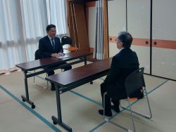 合渡自治会連合会長 松井千昭氏と面談