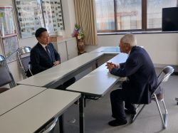 厚見自治会連合会長 渡邊喬氏と面談
