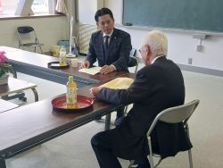 岩野田自治会連合会長 服部康夫氏と面談
