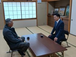 西郷自治会連合会長 長屋実氏と面談