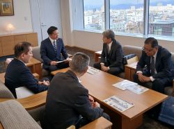 岐阜市指定管工事協同組合理事長 岡田明彦氏ほかと面談