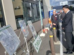 新たに開設した「岐阜市バスまちば」を視察