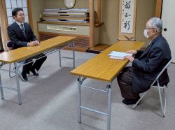 日野自治会連合会長 藤澤美幸氏と面談