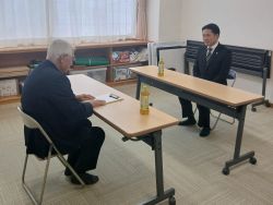 七郷自治会連合会長 福島久生氏と面談