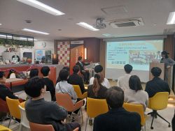 岐阜大学起業部との交流会に出席し、あいさつ及び意見交流