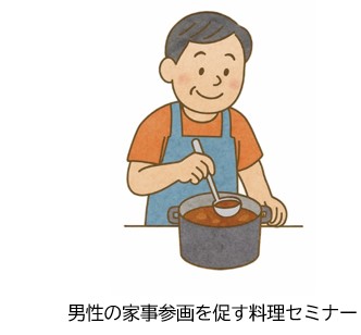 料理をする男性