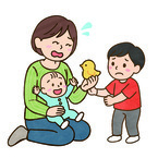 イラスト：母と子ども