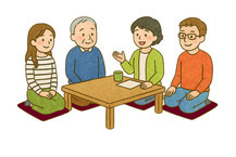 イラスト：地域の集まり