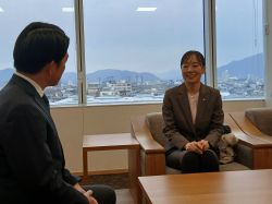 岐南町長 後藤友紀氏と面談の様子