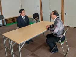長森東自治会連合会長 赤地鉃治氏と面談