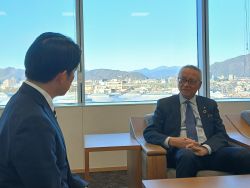 大野町長 宇佐美晃三氏と面談