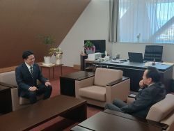北方町長 戸部哲哉氏と面談（北方町）