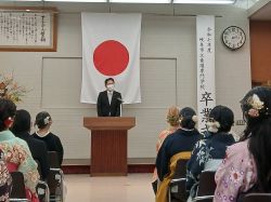 岐阜市立看護専門学校卒業式にて、告辞