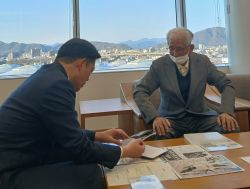 岐阜市視聴覚教育連絡協議会会長 神山光雄氏ほかと面談