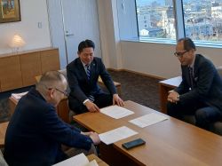 岐阜観光索道株式会社代表取締役社長 桑原敏朗氏ほかと 面談