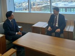 木曽川上流河川事務所長 齋藤大作氏と面談