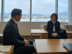 岐阜市教育委員会委員 加藤智美氏が退任のあいさつ