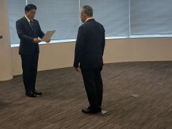 就任消防団長・水防団長辞令交付式