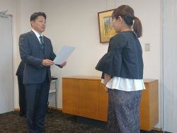 岐阜市教育委員会委員辞令交付式