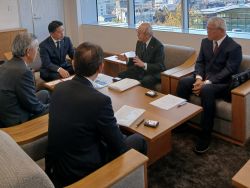 岐阜県ソフトテニス連盟会長 小川信也氏ほかと面談