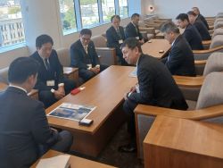 岐阜土木事務所長 広瀬隆男氏ほかが着任のあいさつ