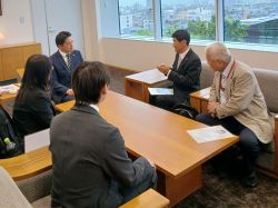 JICA海外協力隊派遣隊員 後藤高明氏がボツワナ共和国、澁谷裕子氏がキルギス共和国からの帰国を報告