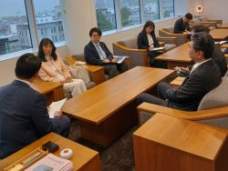 岐阜市姉妹都市イタリア・フィレンツェ市駐在員 臼井和子氏と面談